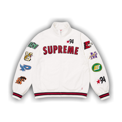 Supreme Mascots Zip Up Sweatshirt White SS26 | eBay