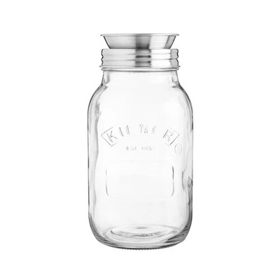 Kilner Spiralisierer Set | 1 Liter Glas mit Deckel & Sicherheitsband | Japanischer Stai