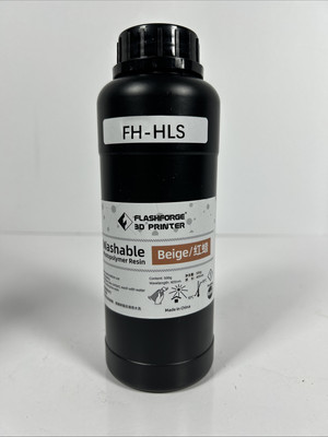 Flashforge 3D Printer Washable Low Odor Beige Standard Photopolymer Resin FH-HLS