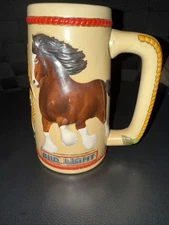Vintage 1983 BUD-LIGH Anheuser-Busch 6-1/2"h BARON Beer Stein Mug # CS61