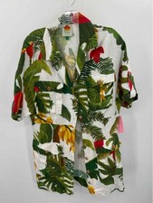 Pre-Owned Farm Rio White Size Large Short Short Sleeve Dress