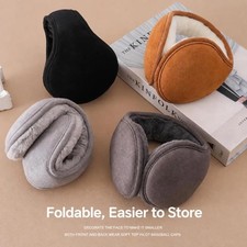 New Thicken Padding Warm Fur Earmuffs Warm Velvet Ear Muffs Soft Cozy Windproof