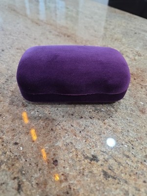 New GUCCI Purple Velour Extra Small Hard Glasses Case
