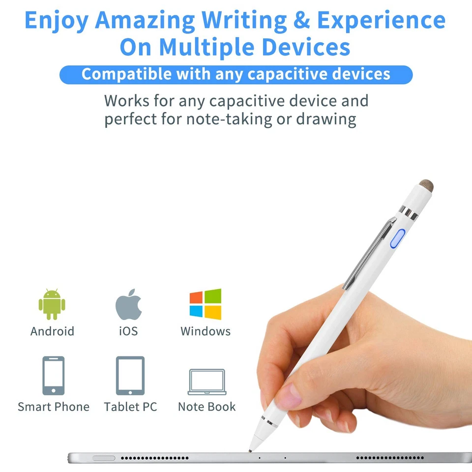 Active Stylus Digital Pen with Ultra Fine Tip Stylus for iPad iPhone Samsung ... - Image 3 of 4