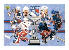 1992-93 Upper Deck #34 Presidents' Trophy Upper Deck Text and Logo Hologram