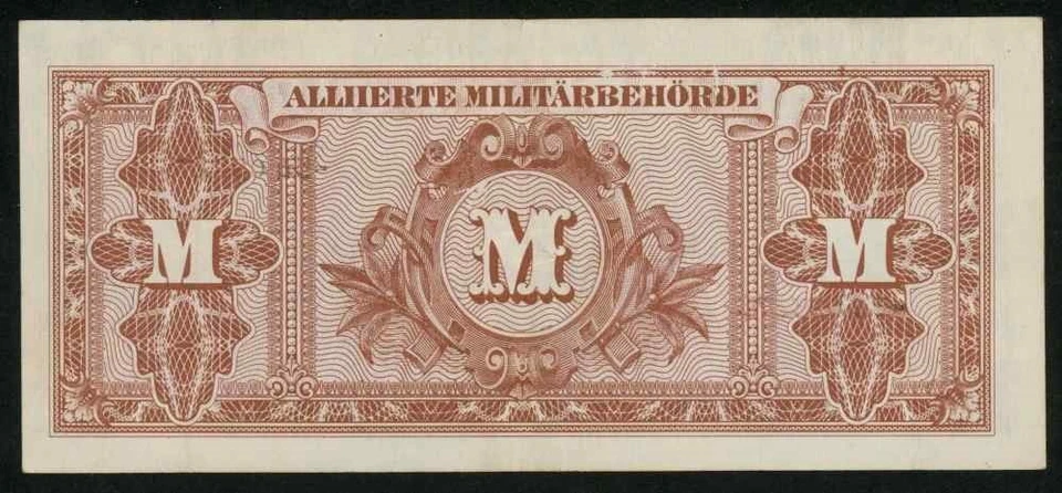 1944 WWII Germany Allied Occupation Military Currency 50 Mark Banknote Pick 196d - Image 3 of 3