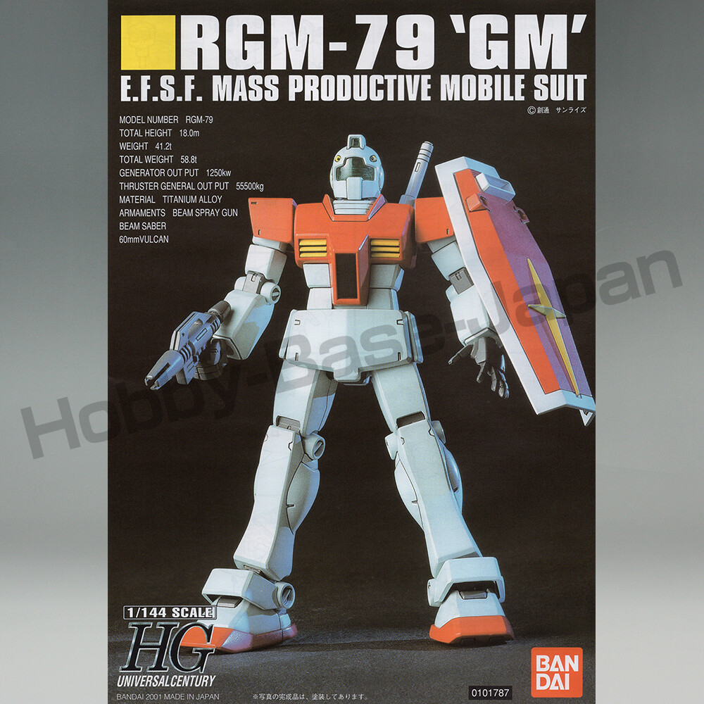 BANDAI HGUC 1/144 RGM-79 GM [Japan Import] Gundam Plastic Model