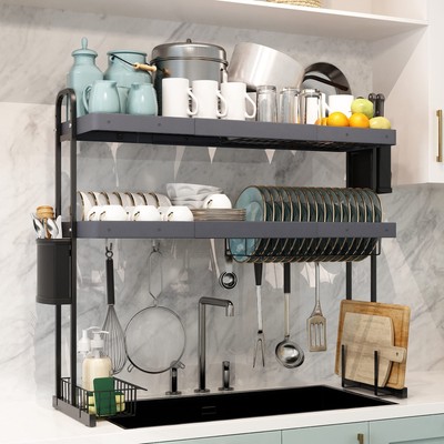 Dish Drying Rack above Sink: Maximize Kitchen Space