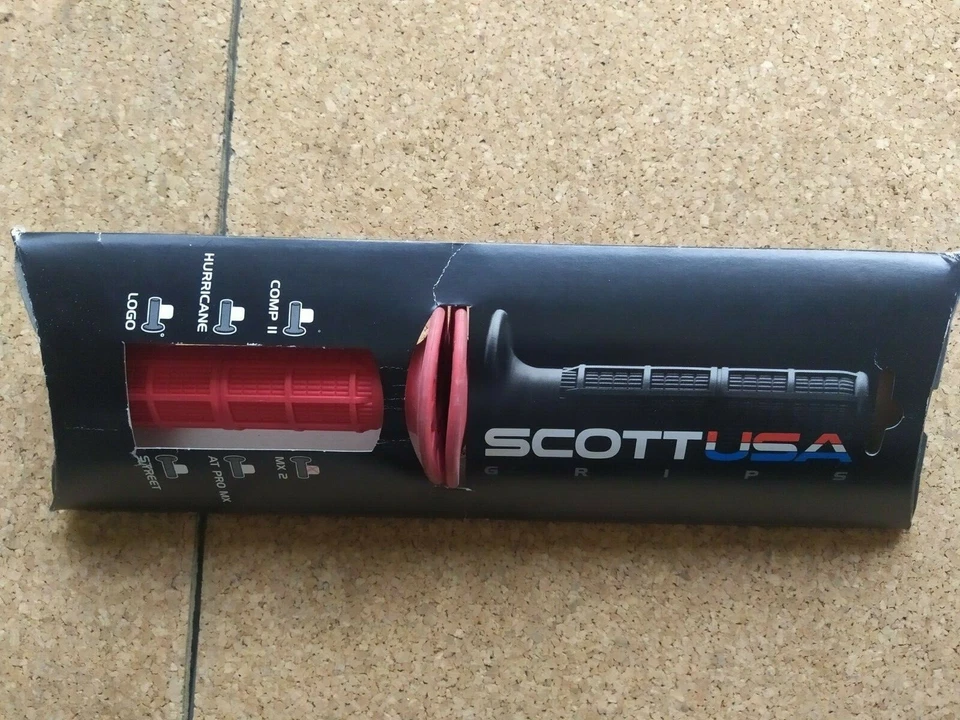 Empuñaduras manillar motocross Scott NOSvintage KTM KX RM CR YZ 125 250 500 Foto 2 de 4