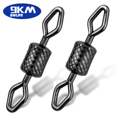 25~100Pc Barrel Rolling Swivel with Diamond Eye High Quality Fish Line Connector