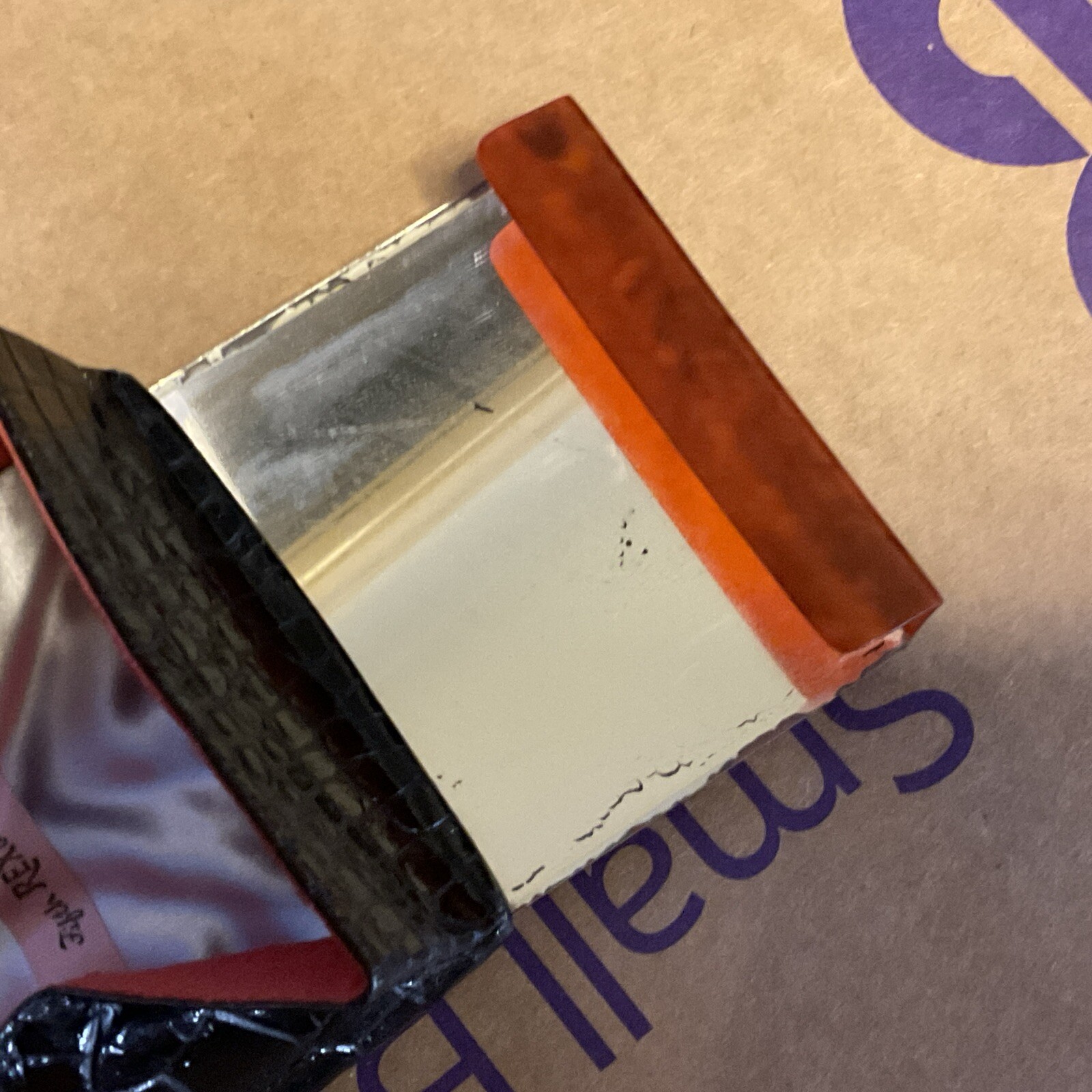 1950’s Rex 5th Avenue Vintage Ladies Powder Compact-leather With Lucite Mirror