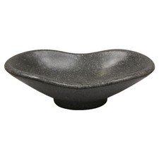Waschbecken Terrazzo Handwaschbecken G&auml;ste Bad ca. 53 x 32 cm Stein Dunkelgrau