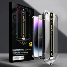 Magic Box - HD Glass Screen Protection Kit/ ANTI-SPY iPhone 14 13 Pro Max Plus