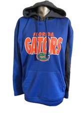 New NCAA Florida Gators 100 Polyester Men Blue Pullover Hoodie Jacket Large