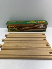 BRIO 33341 VTG Long Straight Tracks Extra Track for Wooden Railway with Box