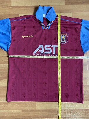 ASTON VILLA 1995 1997 HOME FOOTBALL SHIRT SOCCER JERSEY REEBOK sz
