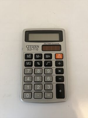 Citizen Calculator SLD-7110. Dual Power Calculator. Solar