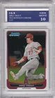 MIKE TROUT ROOKIE CARD Bowman Chrome $$ RC Baseball Angels GRADED GEM MINT 10!