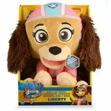 New PAW PATROL Nickelodeon The Movie Plush LIBERTY Puppet Toy