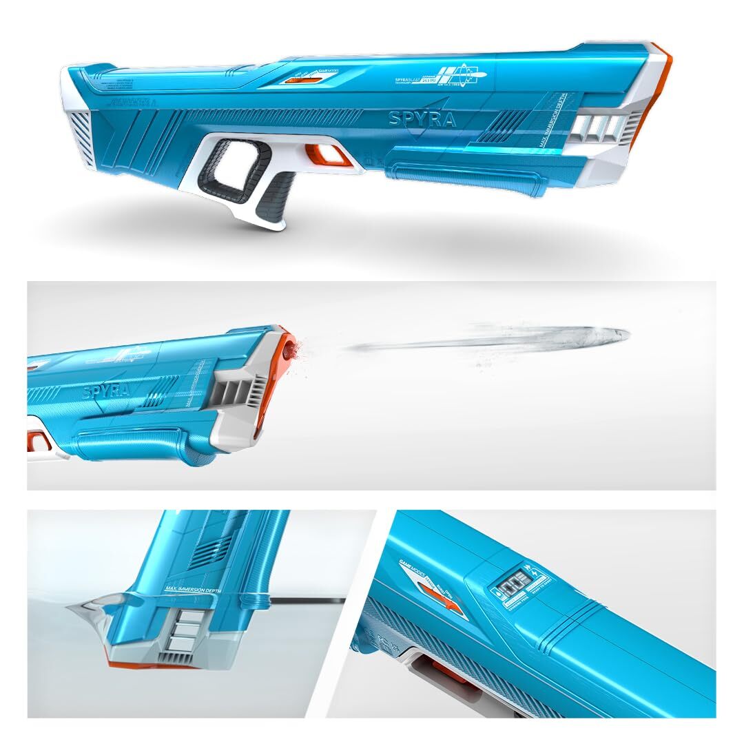 High-tech electric water gun SPYRA SpyraThree-Blue New | eBay