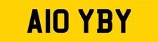 ABY ABBY ABI ABIGAIL 3X3 PRIVATE REGISTRATION CHERISHED CAR NUMBER PLATE A10 YBY