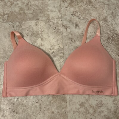 Kenzie Petal Pink Wireless T-shirt Bra Boned Sides Sz 38D 57751