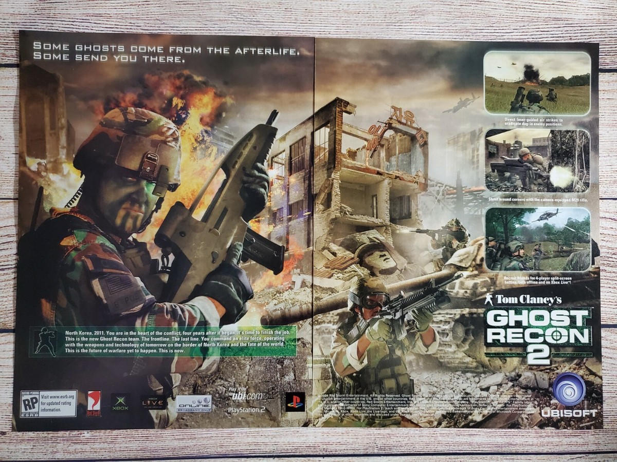 Tom Clancy's Ghost Recon 2 Xbox 360 PS3 Magazine Promo Ad art