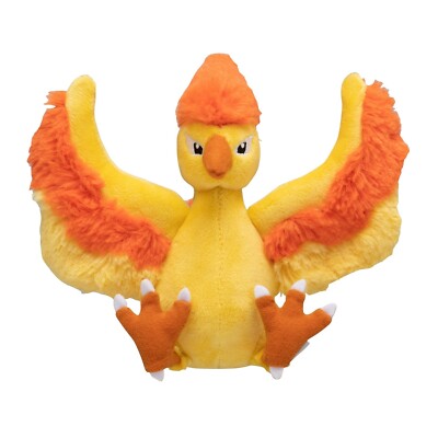 Pokemon Center Fit Plush Doll - 146 Moltres 8½in Fire Bird Kanto Go JP