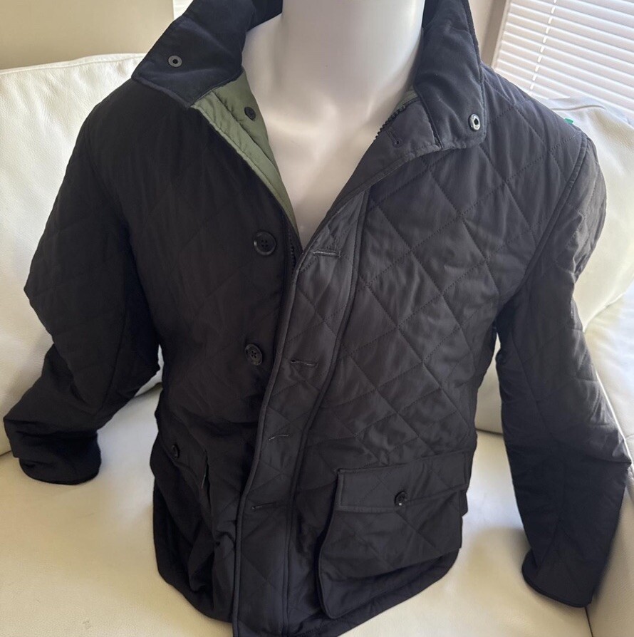 black quilted jacket - image 1