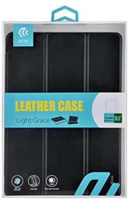 Devia Light Grace schwarze Ledertasche für iPad Air 2 & iPad Pro 9,7 Zoll