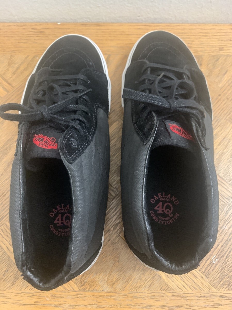 VANS Sk8-Mid Vert PRO MAX SCHAAF BLACK Canvas Suede Oakland