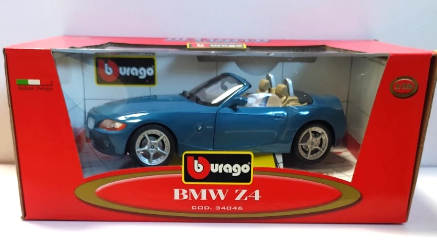 BURAGO DIAMOND COLLECTION  1:18  AUTO DIE CAST  BMW Z4 BLU METALLIZZATO    34046 - Immagine 3 di 3