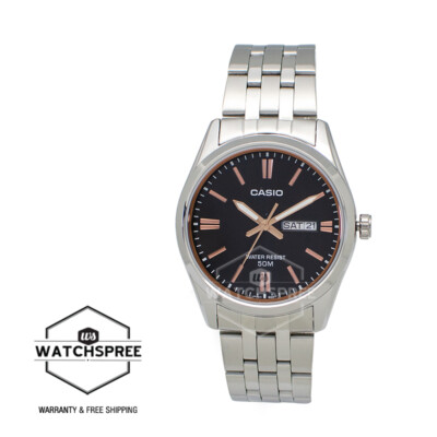 Casio Men's Analog Stainless Steel Band Watch MTP1335D-1A2 MTP-1335D-1A2