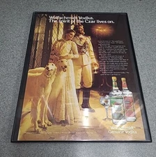 Wolfschmidt Vodka 1979 Print Ad Framed 8.5x11 Wall Art 