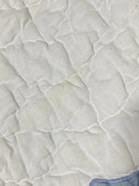 Vtg Pottery Barn Kids Submarine Gingham Blue Quilt 68” x 86” Full Nautical Boat - Image 4 of 4