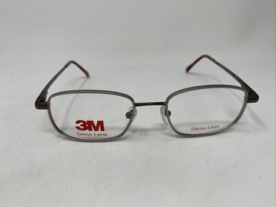 3M STEEL 400 GRAY MATTE BROWN 49/19/140 FLEX HINGE EYEGLASSES FRAME :H62