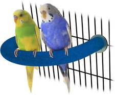Rypet Parrot Perch Rough-Surfaced - Quartz Sands Bird Cage Perches for Small Par