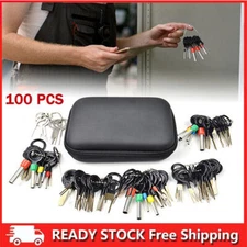 100pcs Pin Ejector Wire Kit Extractor Connector Terminal Removal Tool For Car 