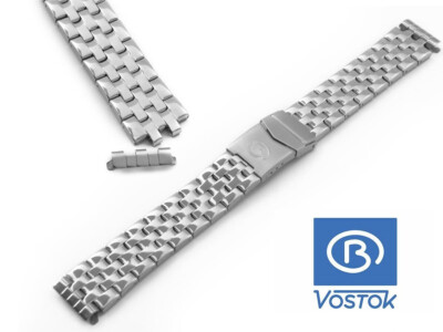 Vostok Wostok Edelstahlarmband Stainless steel bracelet Vostok 18 mm Original