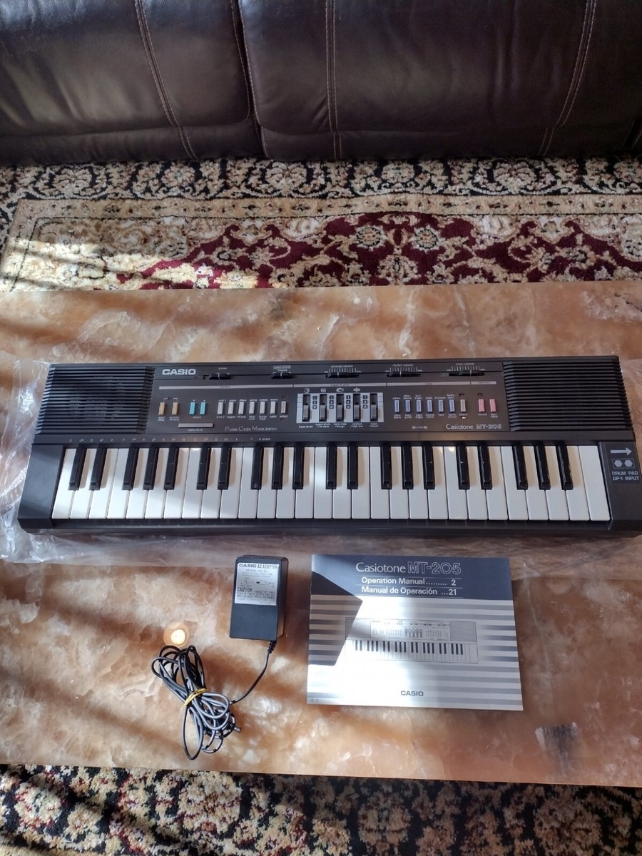 鍵盤楽器 CASIO/ Casiotone MT-205 Vintage Casio Casiotone MT-205 Electronic Keyboard Piano Tested +