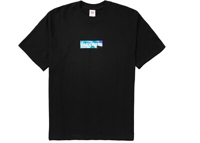 Supreme Emilio Pucci Box Logo Tee BLACK/BLUE Size M Medium *BOGO 