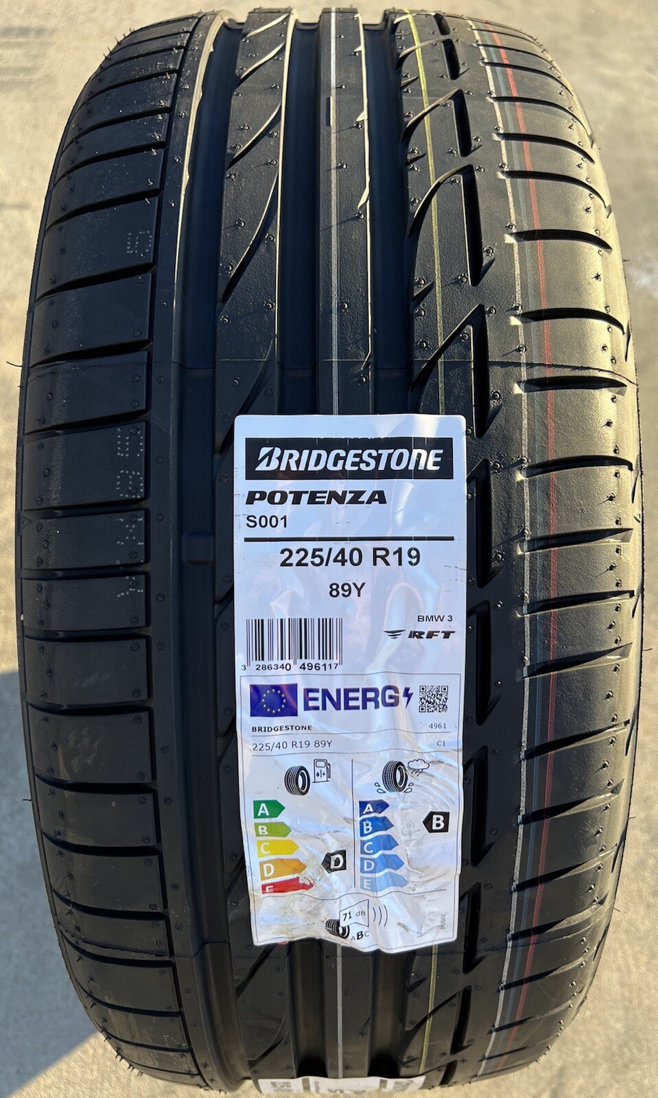 TWO NEW 225/40R19 Bridgestone Potenza S001 RFT RSC Runflat Run Flat ...