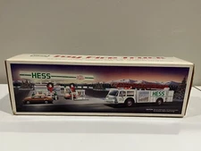 1989 Hess Fire Truck with Sound Siren and Lights - Unused and unboxed! 