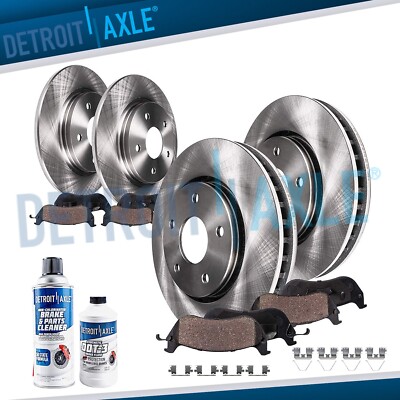 10pc 11.10'' 282mm Front Rear Disc Rotors Brake Pads for 2013 - 2017 Honda Accord