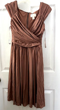 J. Crew Sleeveless Wrap Dress With petticoat Brown Size 0