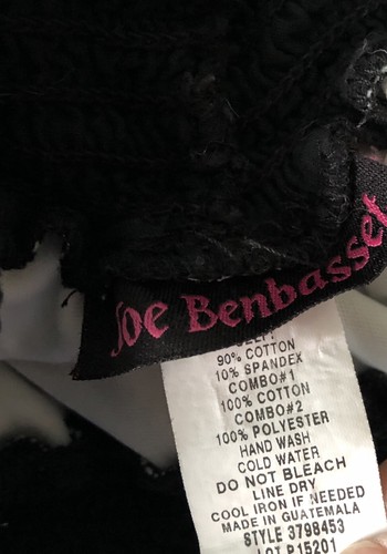 Joe Benbasset Girls Black Lace Crochet A-Line Skirt Size L 8 10 12 Twirl Classic - Picture 3 of 8