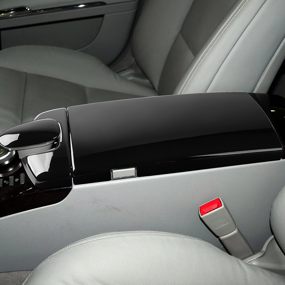 1 x Center Console Armrest Box Cover Trim For Mercedes Benz