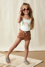 Matilda Jane Girls Enchanted Garden Frances French Terry Shorts Size 6