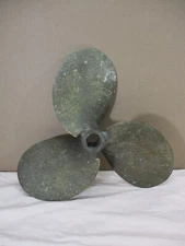 HUGE Antique 3 Blade Brass Bronze Boat Propeller 16" Diameter Nautical 401V
