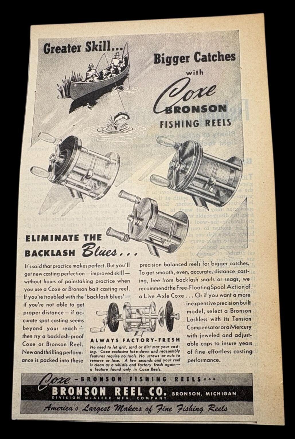 Vintage Print Ad 40s Michigan